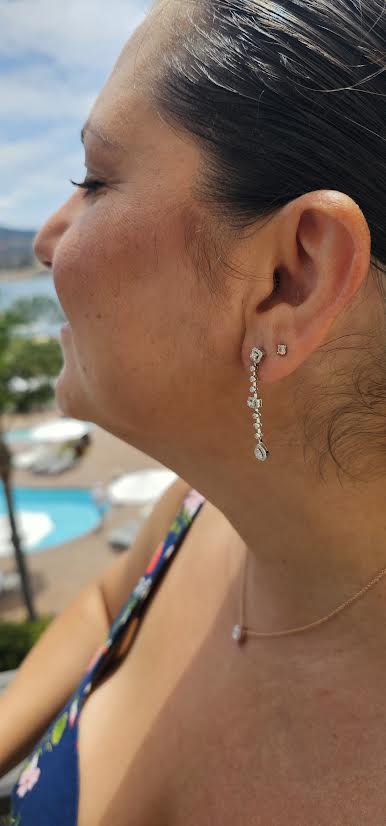 Cascade Quartet Diamond Earrings