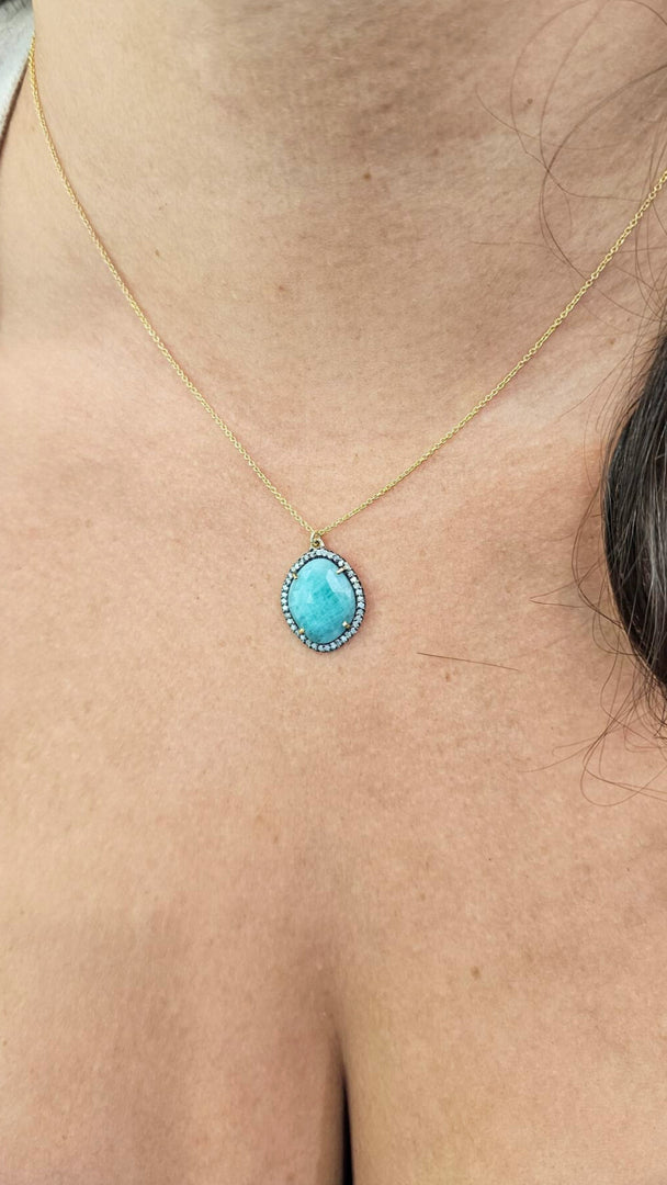 Rough Emerald Pendant