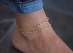 Load image into Gallery viewer, Paper Clip Anklet