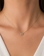 Load image into Gallery viewer, Élan LG Diamond Emerald Pendant
