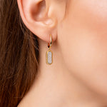 Load image into Gallery viewer, Belvoir Diamond Paperclip Style Dangling Earrings