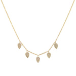 Load image into Gallery viewer, Pave' Leaf Necklace