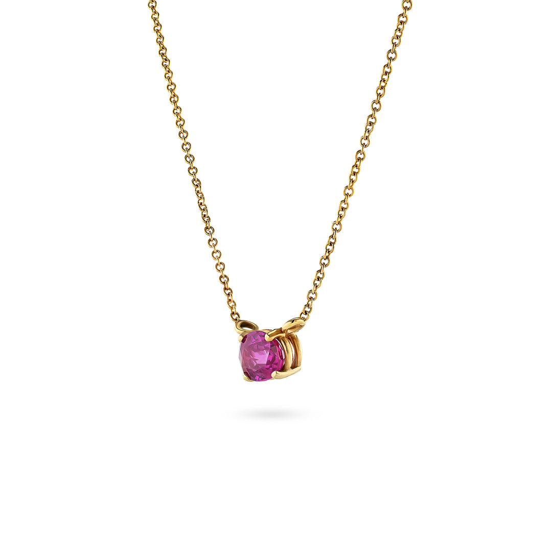 Pink Sapphire Necklace