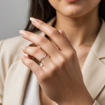 Load image into Gallery viewer, Mira Beaded Baguette Stackable Rings