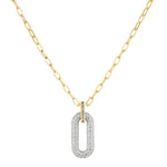 Load image into Gallery viewer, Castellano Diamond Paperclip Necklace