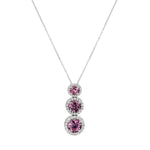 Load image into Gallery viewer, Lavender Spinel Halo Pendant