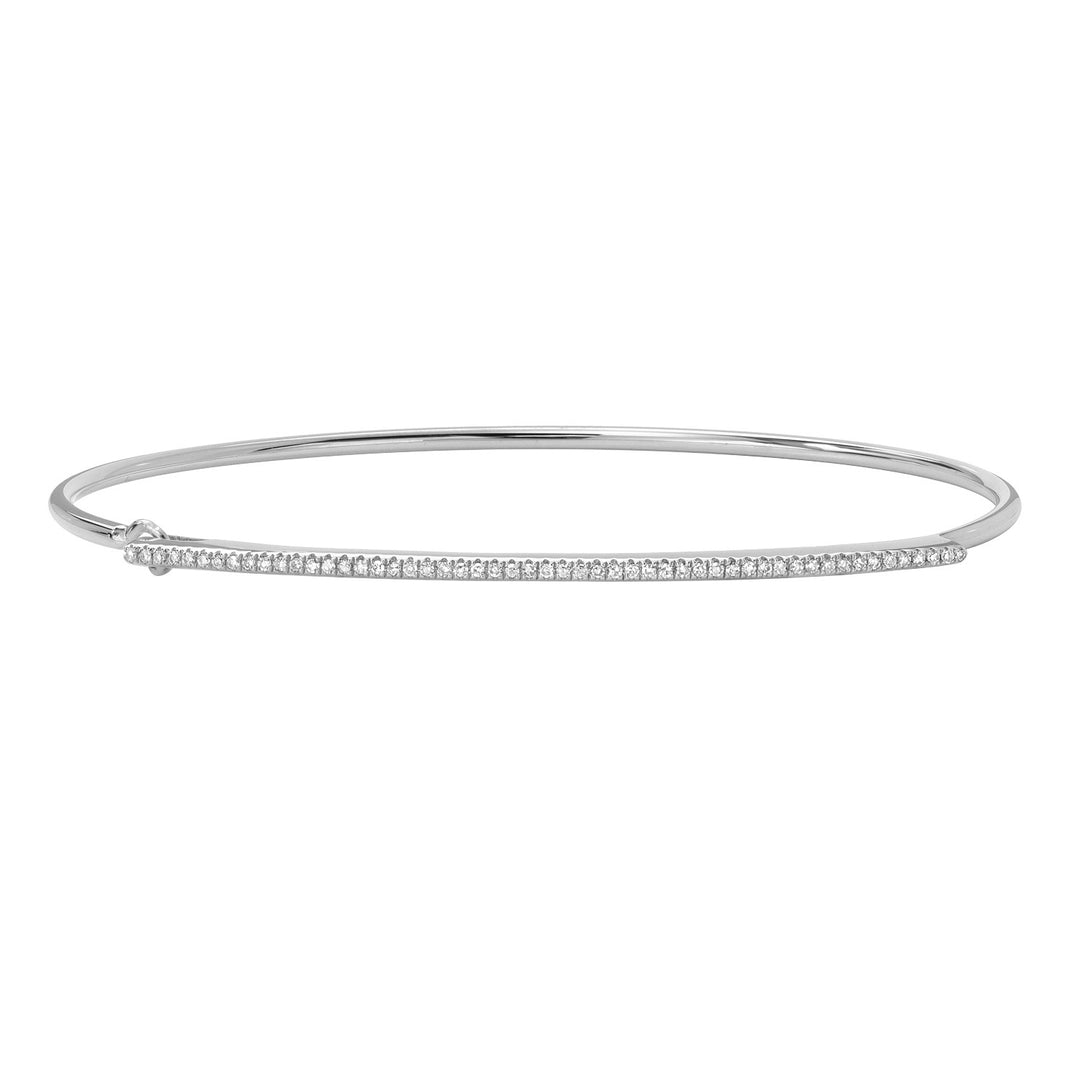 Single Row Pave Bangle
