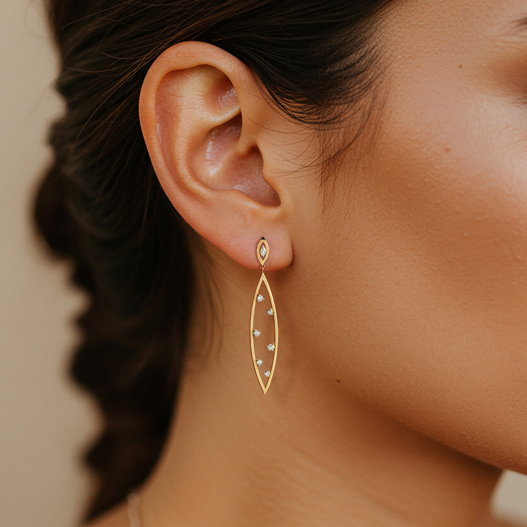 Marquise Grace Dangle Earrings