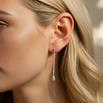 Load image into Gallery viewer, Valenna Marquis Line Drop Earring