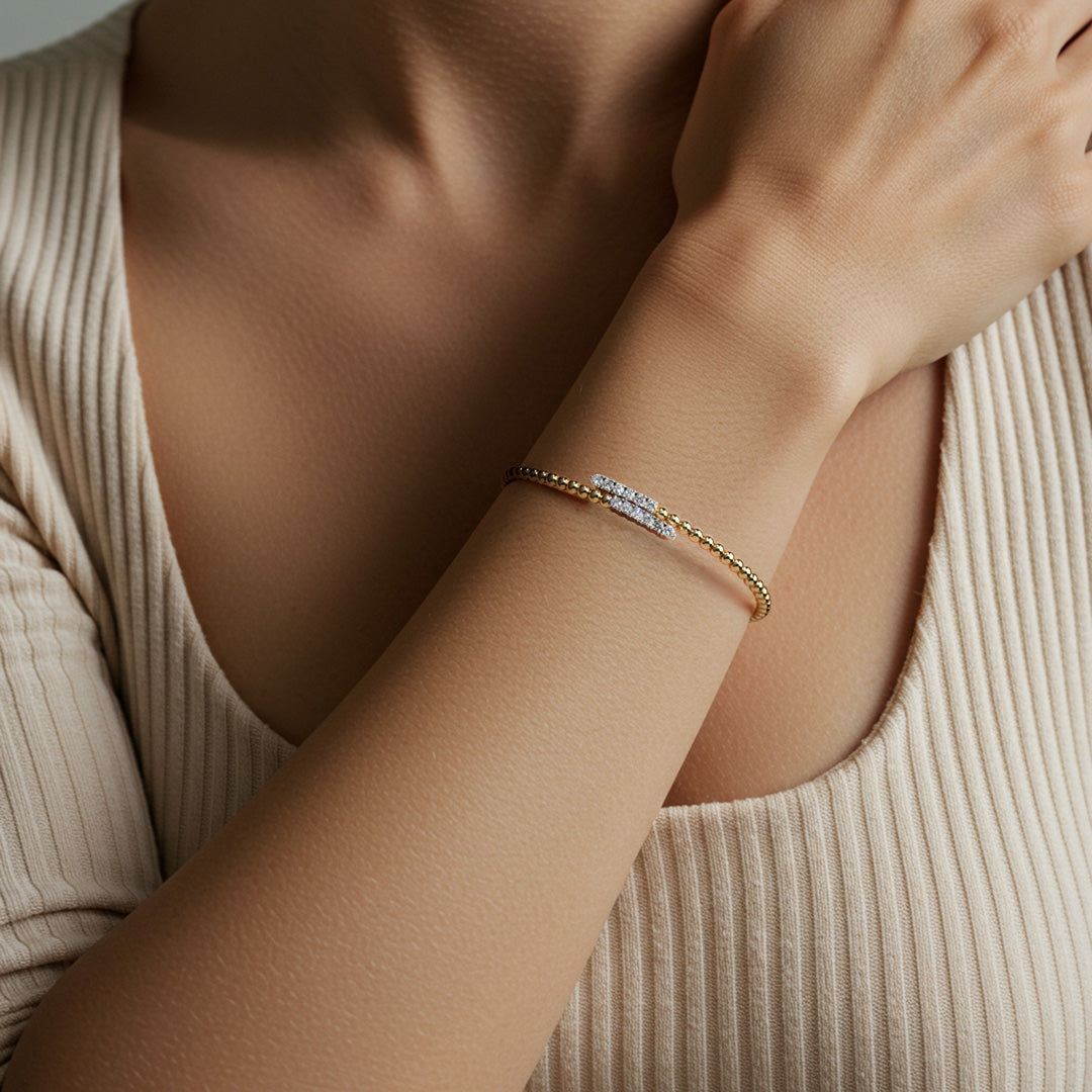 Opalence Sphere Open Bangle