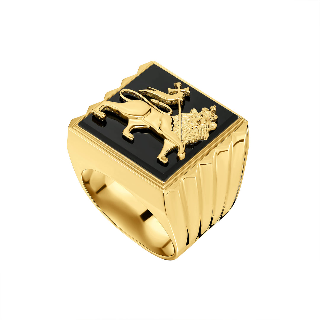 Leone Rastafari Signet Ring