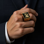 Load image into Gallery viewer, Leone Rastafari Signet Ring