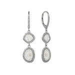 Load image into Gallery viewer, Sliced Diamond Drop Earrings