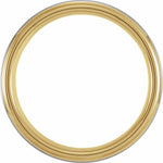 Load image into Gallery viewer, Men's Wedding Band - Tungsten and Gold Ring Stepped Edge Cut - 8mm
