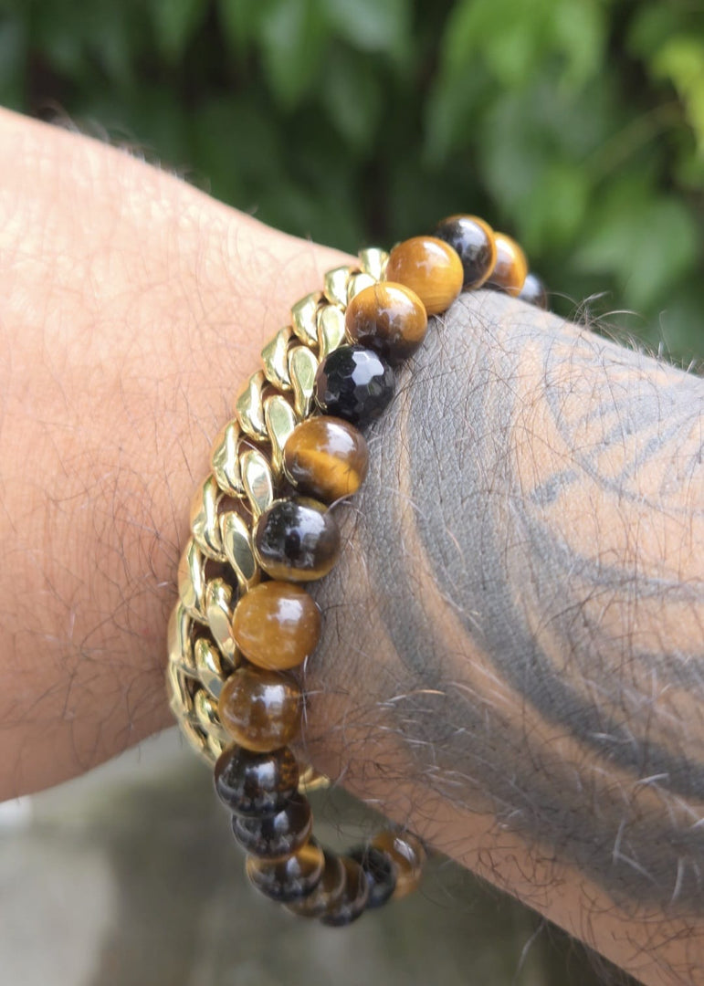 Tigers Eye Bead Bracelet