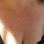 Load image into Gallery viewer, Beza Mini Diamond Gold Necklace on Model