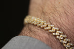 Load image into Gallery viewer, Cuban Cut Link Diamond Bracelet