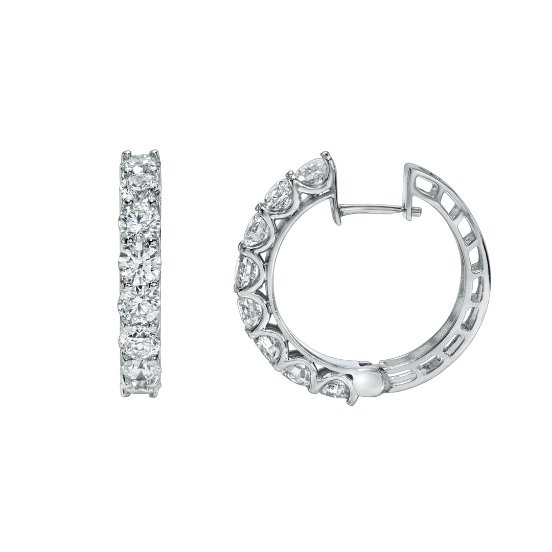 Bold Diamond Hoop Earring