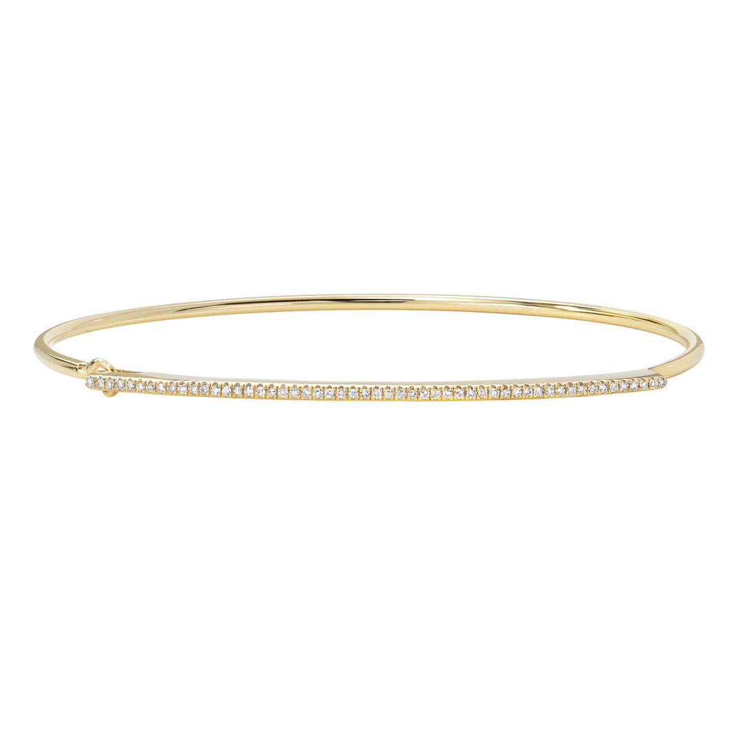 Single Row Pave Bangle