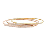 Load image into Gallery viewer, Triple Row Pave Bangle 0.35ctw
