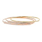 Load image into Gallery viewer, Triple Row Pave Bangle 0.35ctw