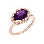 Load image into Gallery viewer, Rope Amethyst Ring