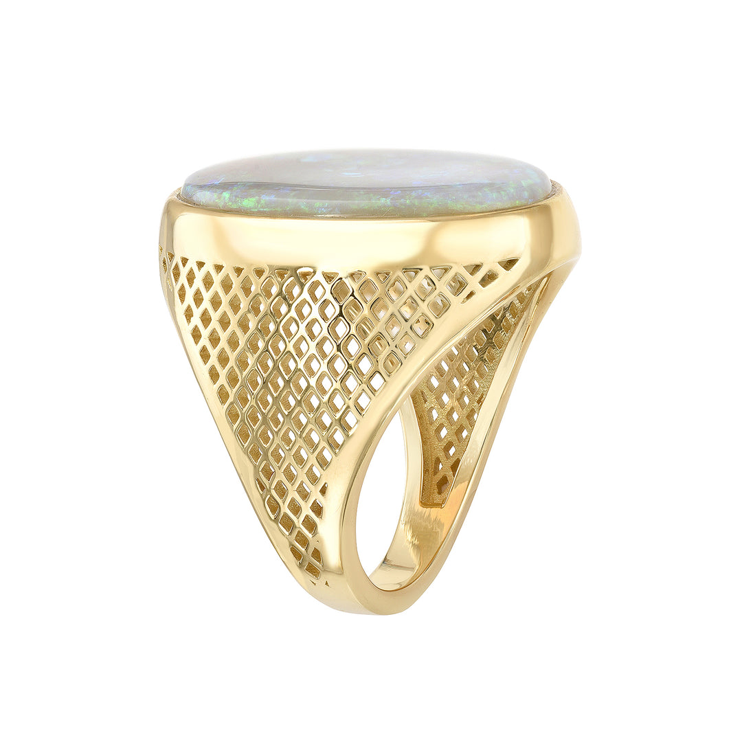 Opal Signet Ring