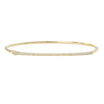 Load image into Gallery viewer, Gold bracelet with small diamonds on a white background