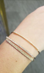 Load image into Gallery viewer, Single Row Pave Bangle Bracelet