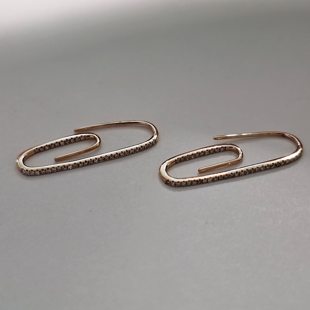 Rose Gold Diamond Paper Clip- McNamara