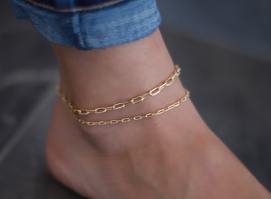 Paper Clip Anklet