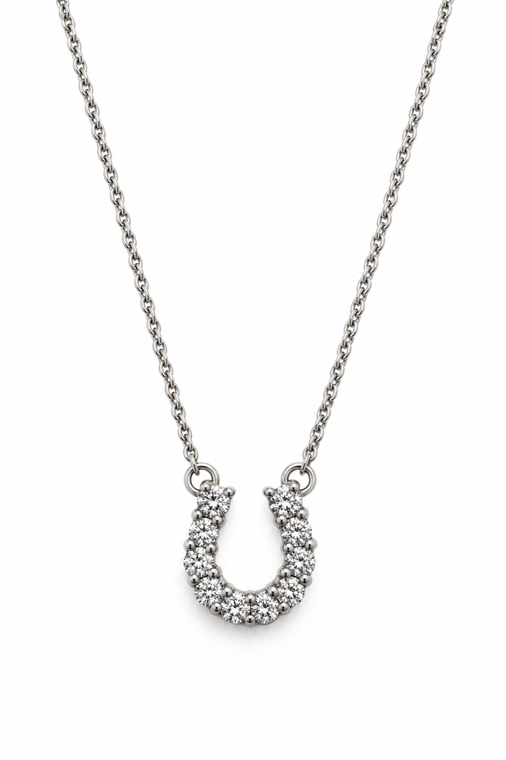 Fortuna Diamond Horseshoe Necklace