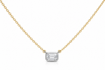 Load image into Gallery viewer, Élan LG Diamond Emerald Pendant