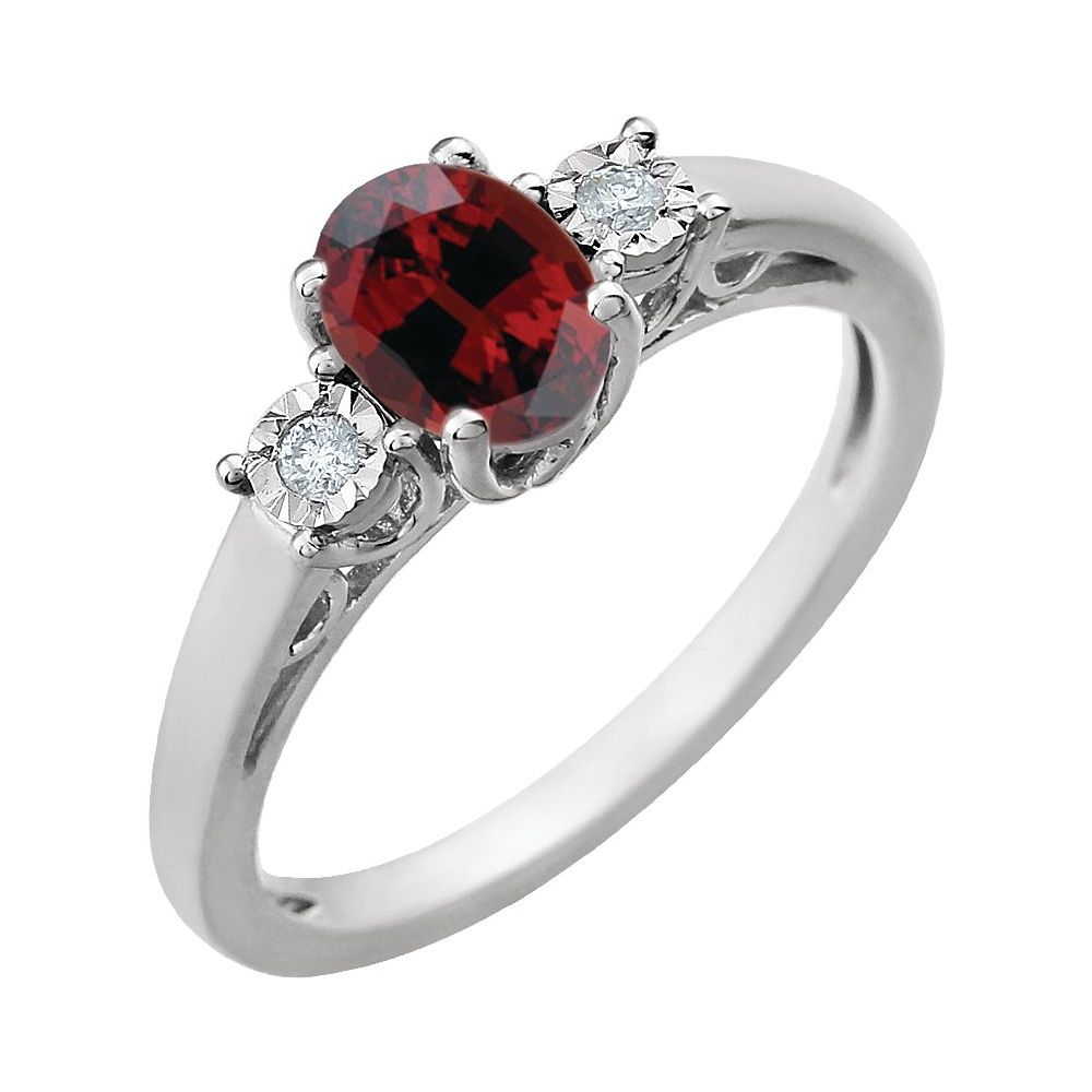 Crimson Luxe Garnet Ring