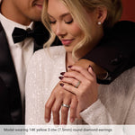 Load image into Gallery viewer, LAB DIAMOND STUDS 14K SANTA MONICA