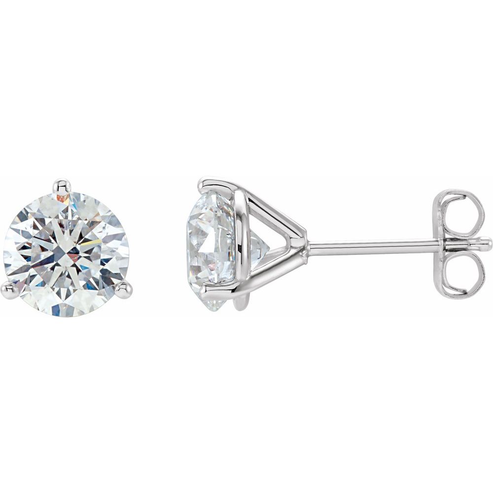 Lab Diamond Stud Earrings - (~6.00ctw)