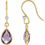 Load image into Gallery viewer, Pear Drop Amethyst Earrings
