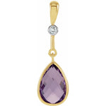 Load image into Gallery viewer, Pear Amethyst Radiance Pendant
