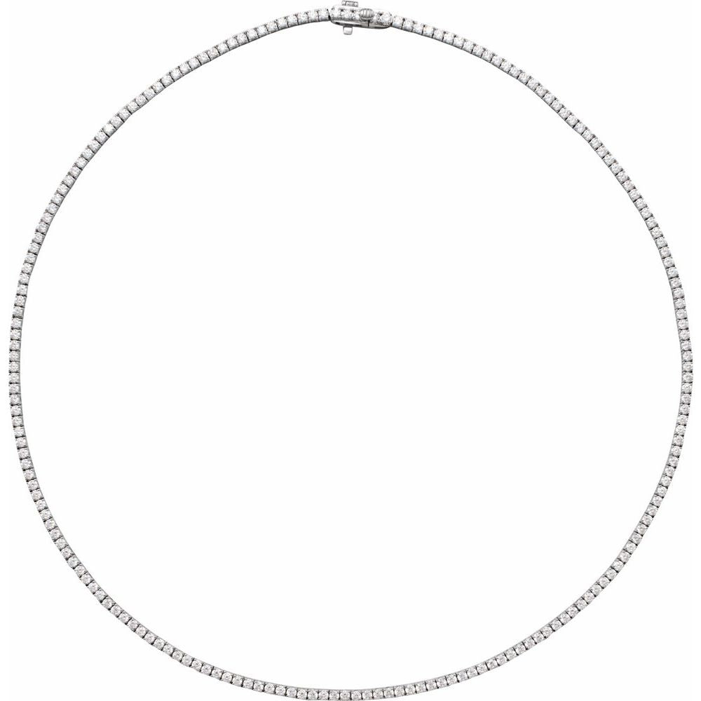 Lab Diamond Tennis Necklace (~10.00ctw)