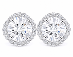 Load image into Gallery viewer, Astra Halo Lab Diamond Earrings