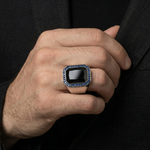 Load image into Gallery viewer, The Edward Avedis Midnight Collection Signet Ring - The Original