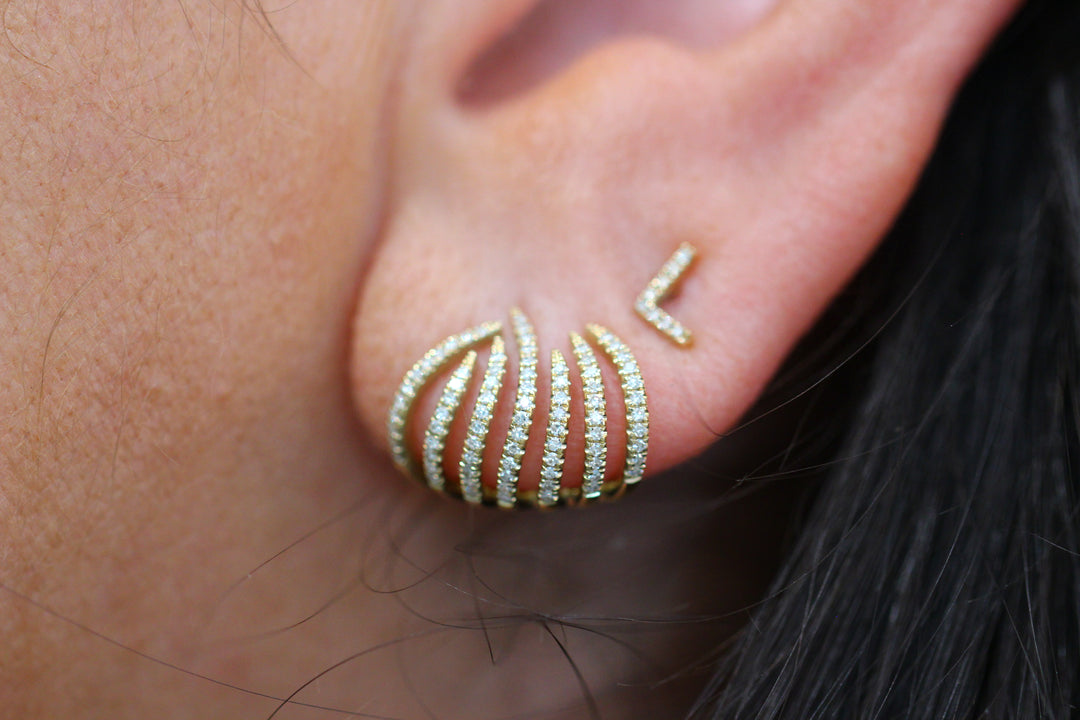 Fire Diamond Earrings - Small