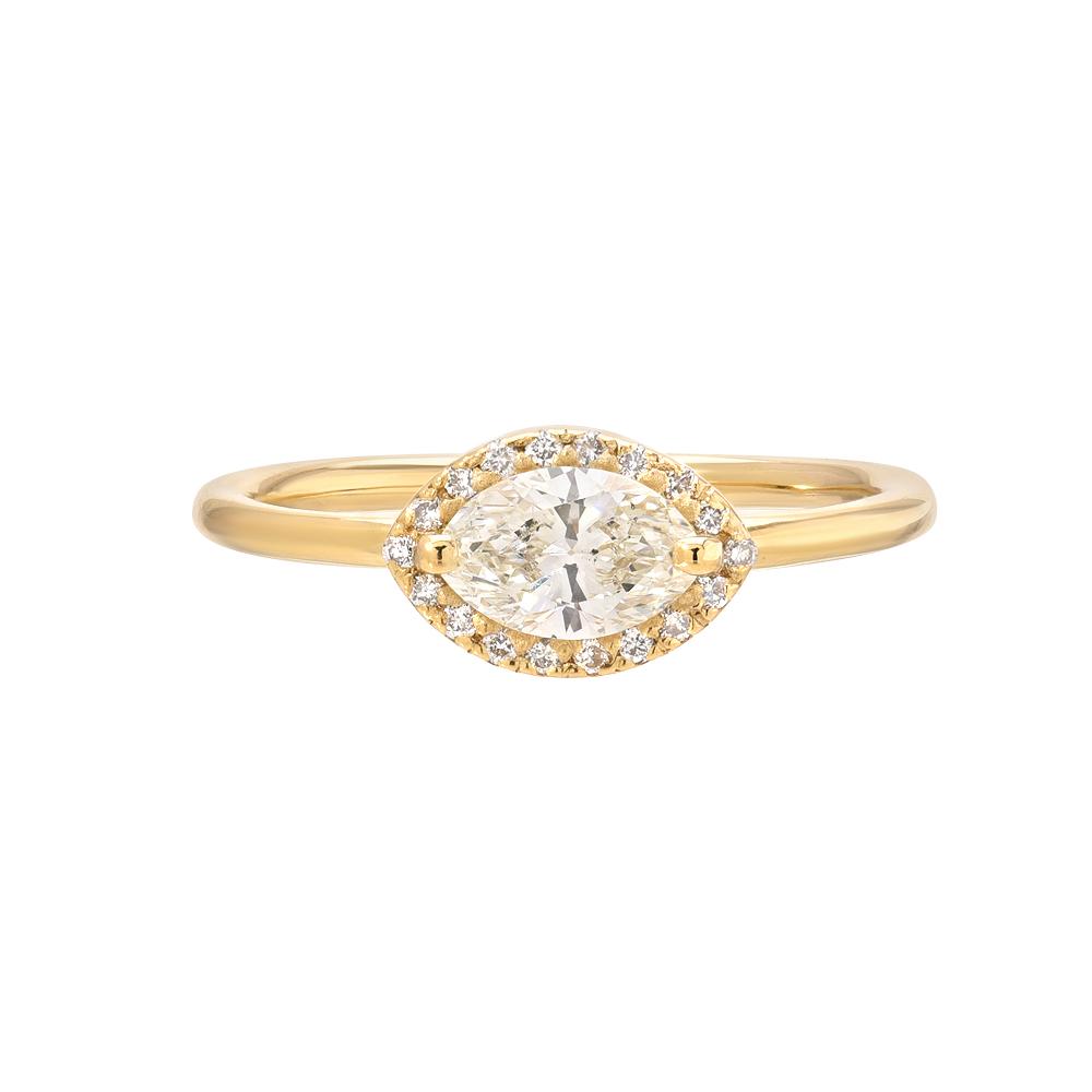 Marqina Halo Engagement Ring