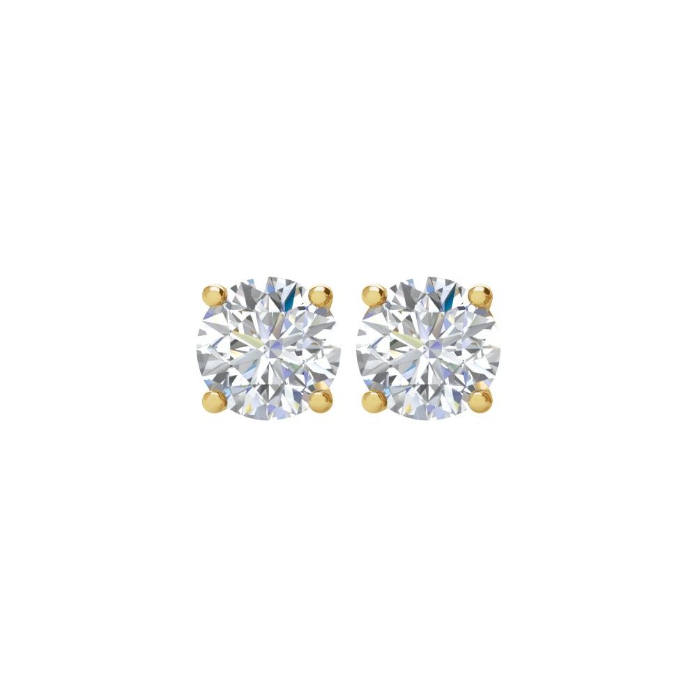 LAB DIAMOND STUDS 14K SANTA MONICA