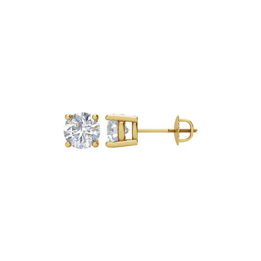 Lab Diamond Stud Earrings - (~6.00ctw)