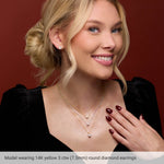 Load image into Gallery viewer, LAB DIAMOND STUDS 14K SANTA MONICA