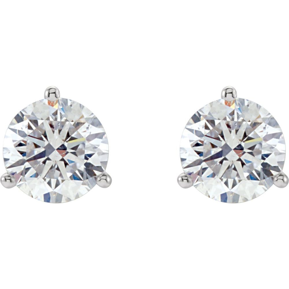 LAB DIAMOND STUDS 14K SANTA MONICA