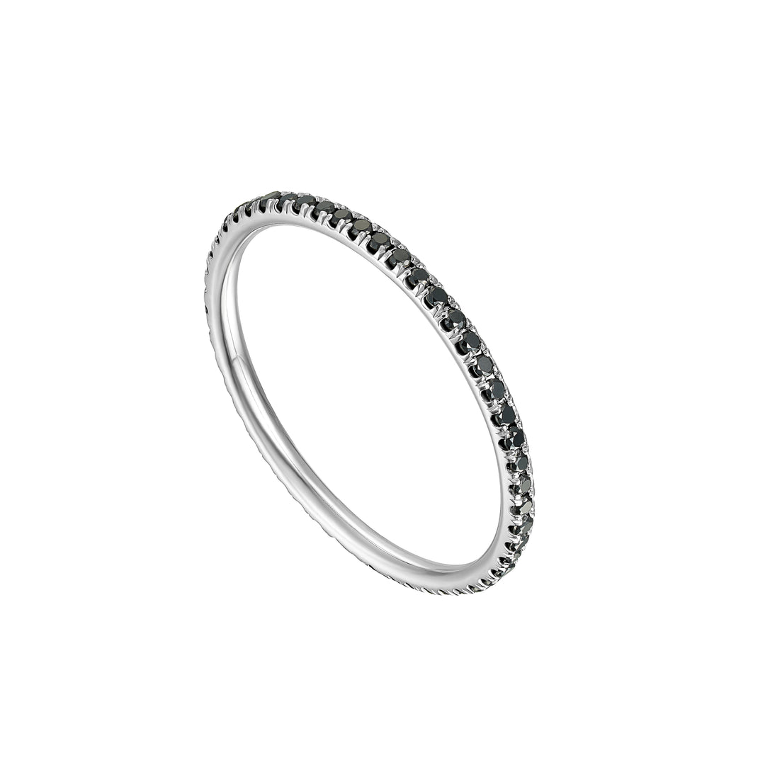 Oui Black Diamond Eternity Band