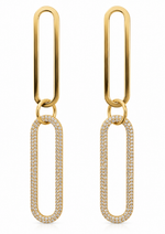 Load image into Gallery viewer, Serena Link Diamond Earrings