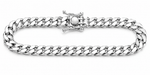 Load image into Gallery viewer, Sterling Silver Cuban Link Bracelet - 7mm - 8in